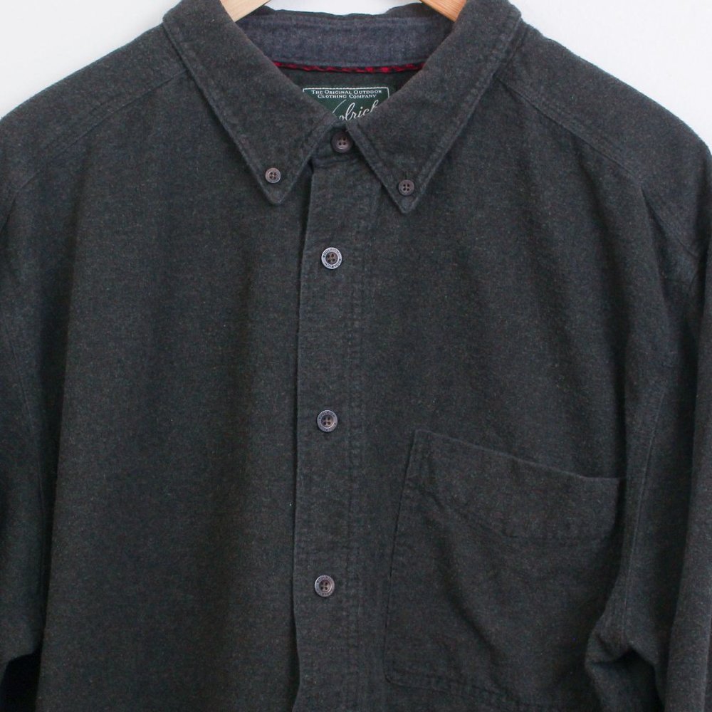 Woolrich Shirt Men's XXL Olive Heather Button Down - Picture 5 of 9